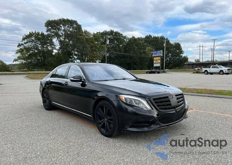 2015 Mercedes-Benz S 550 4Matic из США, поврежденный, VIN WDDUG8FB3FA161374